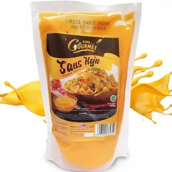 

saos keju cair cheese sauce Euro Gourmet halal 500 gram 500gram (1 pack)
