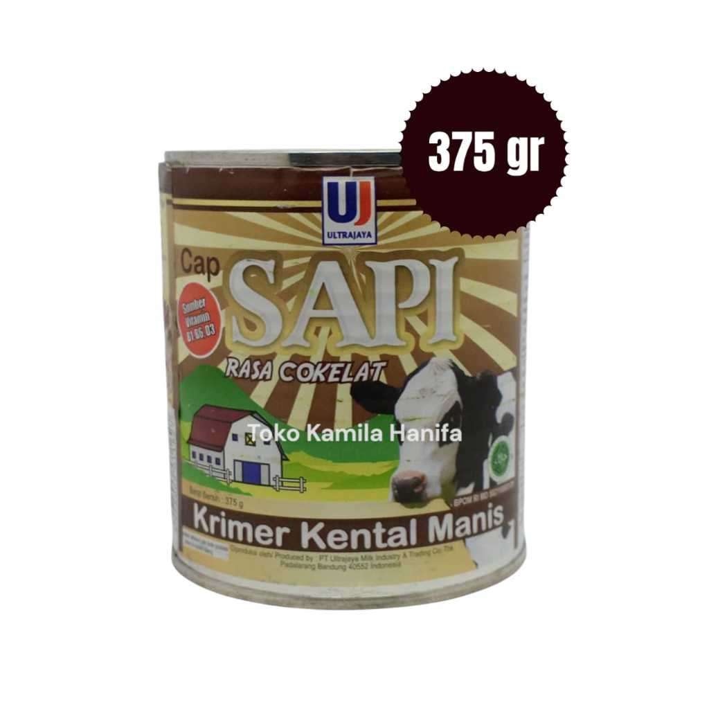 

ULTRA Cap Sapi Krimer Kental Manis Cokelat 375 gr
