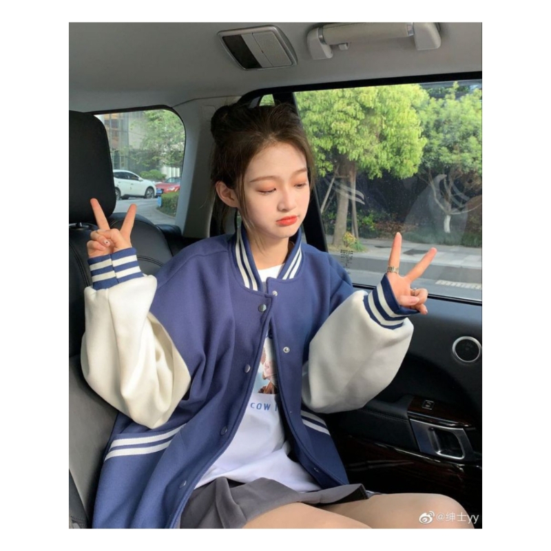 Dunia jaket- Jaket VARSITY POLOS Big Size ( S - 6XL ) Jacket Baseball Bomber BASIC Oversized 2XL XXL