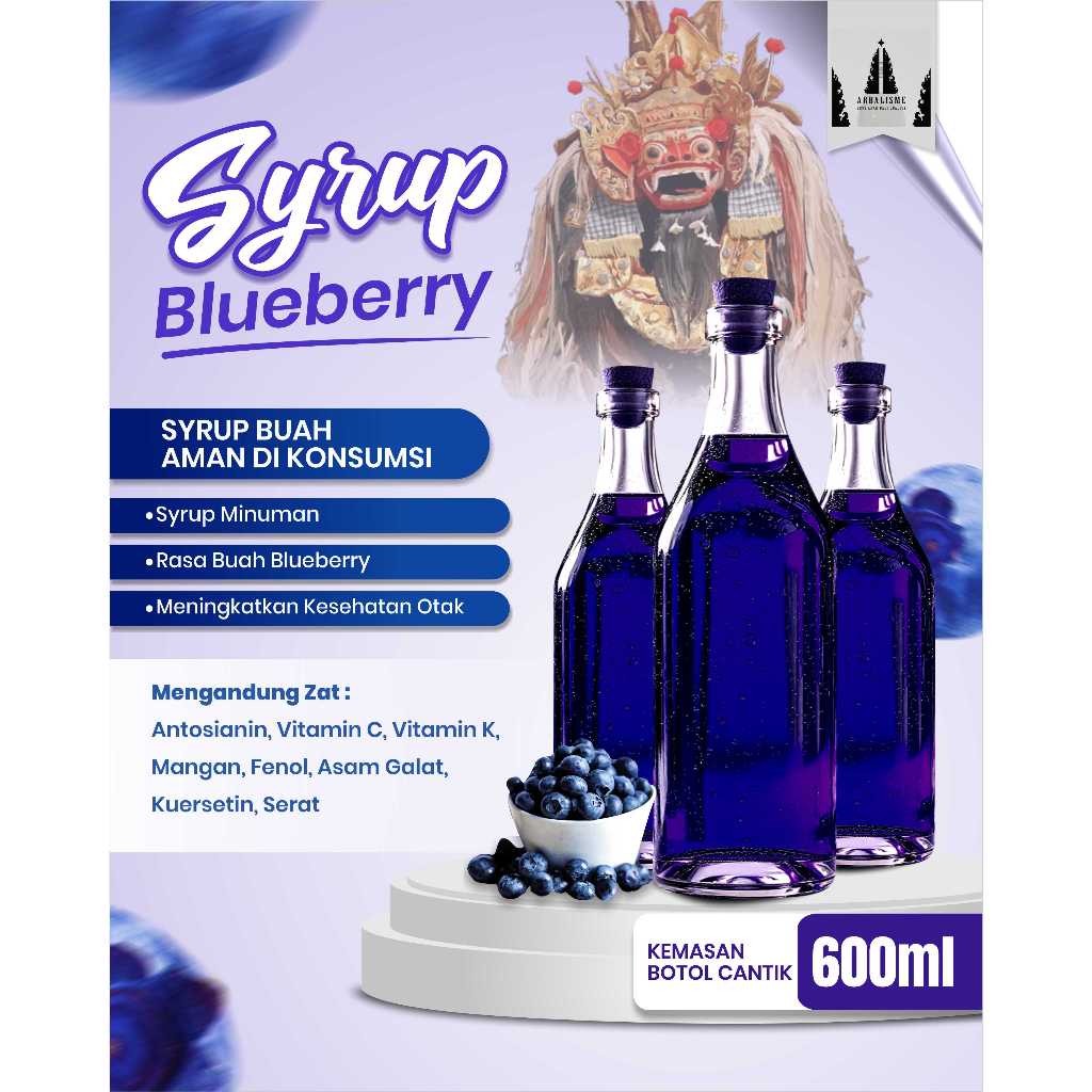 

[Botol Cantik] Syrup Blubery