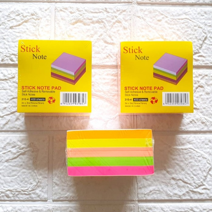 

Stick Note Pad Warna / Memo Kertas Tempel 315 isi 400 Lembar