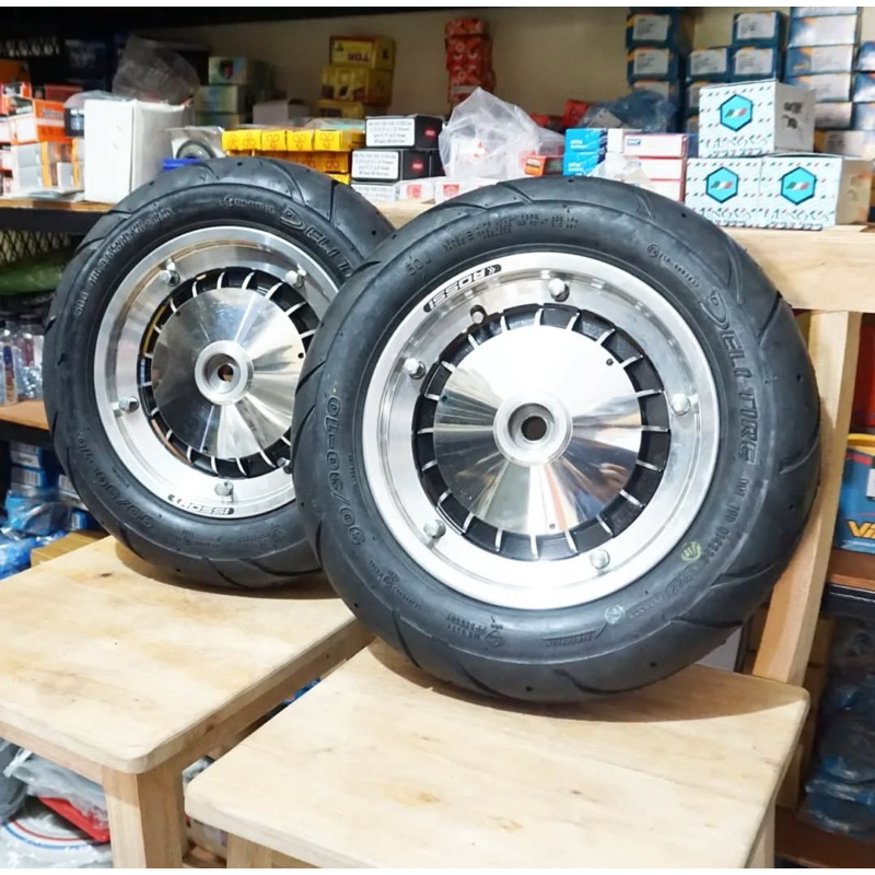 Paket Velg Ban Tromol Tubeless Ring 10 Vespa Px Excel Sprint Super Ps