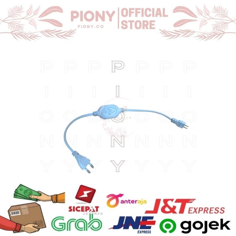 ADAPTOR POWERCORD SAMBUNGAN LAMPU SELANG STRIP LED