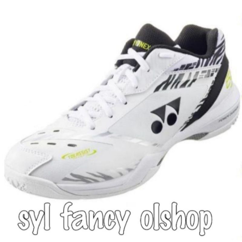 sepatu badminton shb65 white tiger 36-45