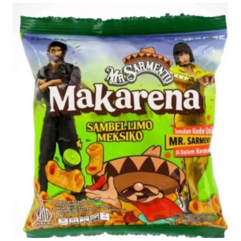 

Snack Makarena makroni MR. Sarmento rasa sambal limo