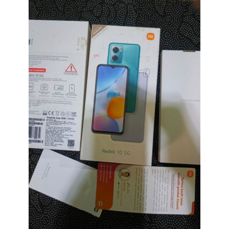 DUS BOX KOTAK REDMI 10 5G ASLI BAWAAN (TIDAK ADA HP NYA)