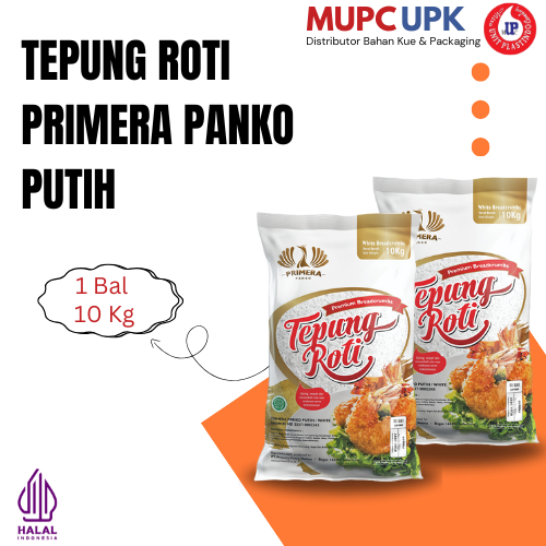 Tepung Roti Primera Panko Putih 10 Kg / Tepung Roti / Tepung Panko / Bread Crumbs