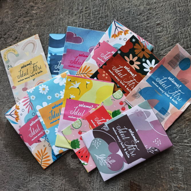 

12 PCS Amplop Lebaran Aesthetik Unik Lucu Edisi Terbaru