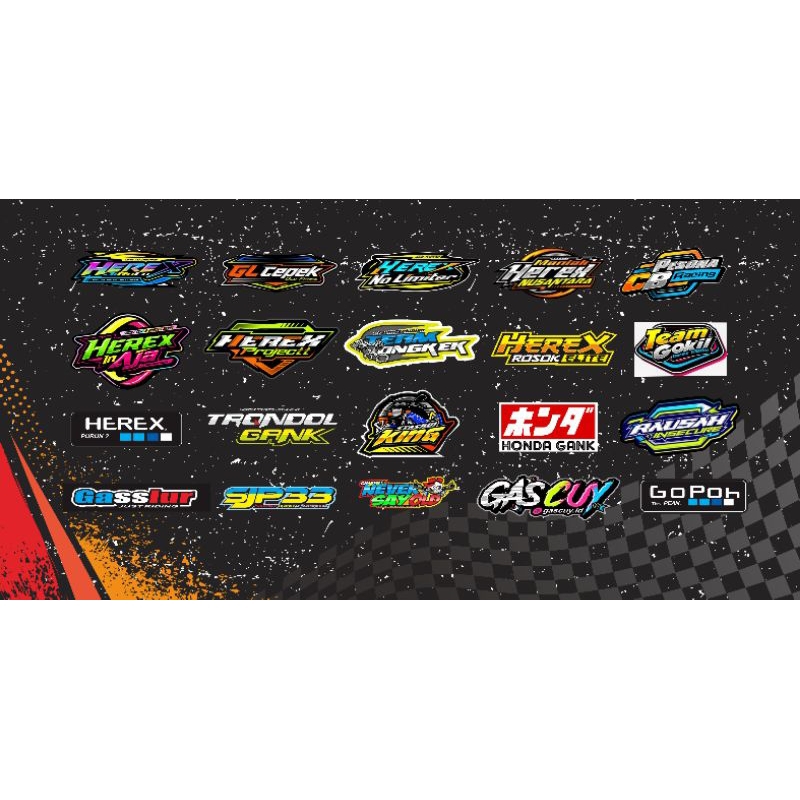 stiker herex, stiker bengkel, stiker racing, stiker viral, vynil ritrama