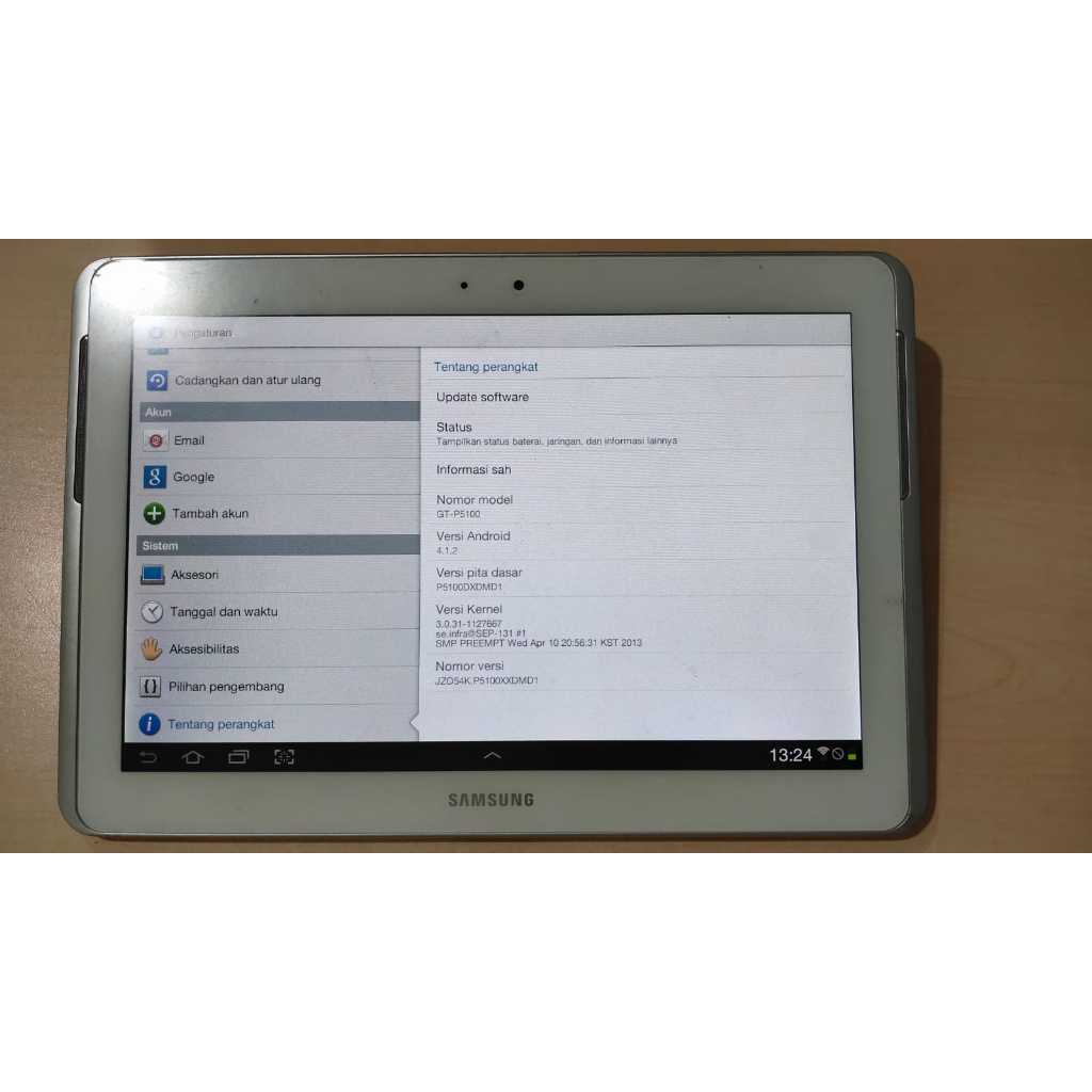 Samsung Galaxy Tab 2 10.1 P5100 Second Bekas
