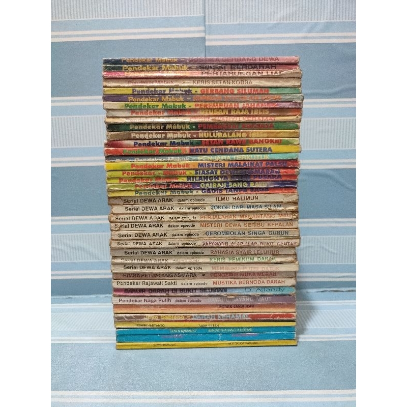 Buku cerita silat pendekar rajawali sakti pendekar pulau neraka pendekar mabuk joko sableng dll  har