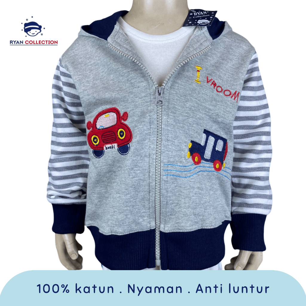 Ryan collection Jaket Resleting Topi Besar (1 pcs)