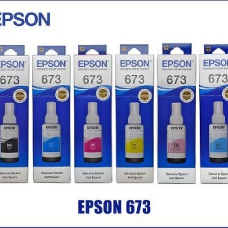 TINTA EPSON 673 ORIGINAL L800 L805 L810