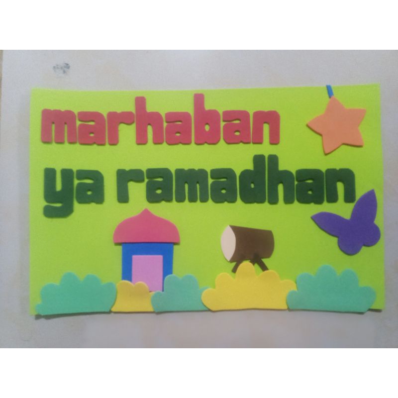 hiasan Ramadhan/poster Ramadhan/hiasan kelas/hiasan rumah/hiasan TPQ