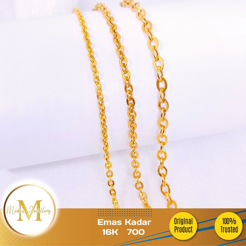 MODIS JEWELLERY - Gelang Rantai Nori Kuning - Emas 16k  700