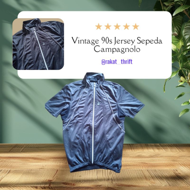Jersey Sepeda Campagnolo Vtg 90s