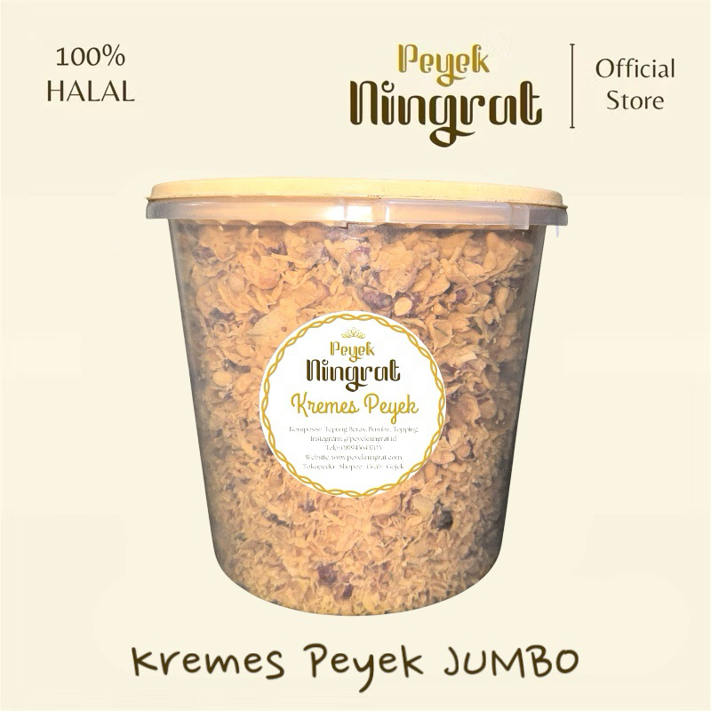 

PEYEK NINGRAT - Kremes Rempeyek JUMBO Semua Varian | Peyek Kacang | Peyek Teri | Peyek Udang Rebon | Peyek Cabai | Peyek Kacang Hijau | Peyek Mede