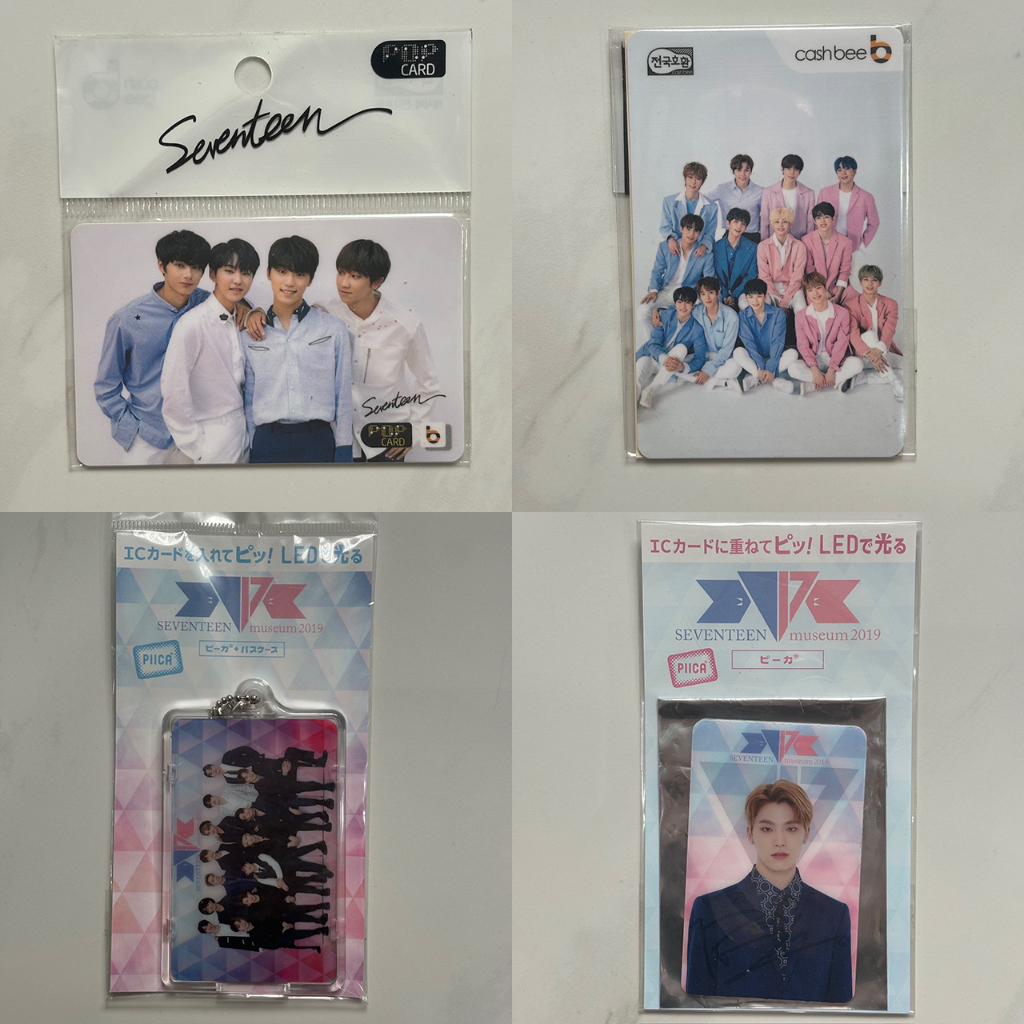SEVENTEEN SVT TRANSPORTATION CARD KARTU TRANSIT T-MONEY CASHBEE PIICA CASE CARD JEPANG KOREA OFFICIA