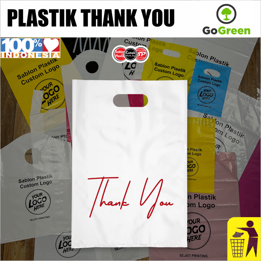 

(Isi 50pcs size 20 x 28cm) plastik belanjaan, plastik kemasan, plastik thank you, plastik bungkus Pakaian