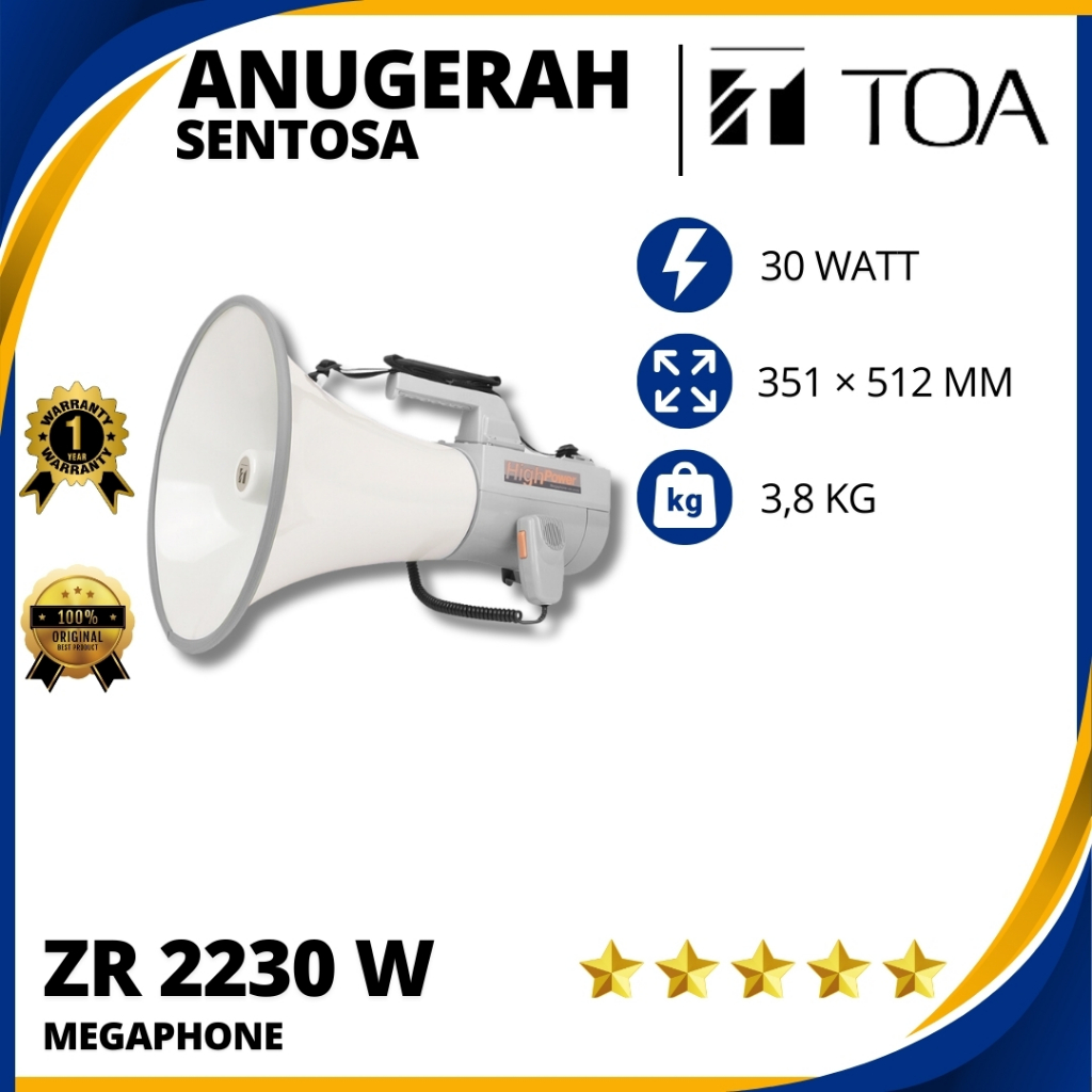 Megaphone Toa ZR 2230 Original