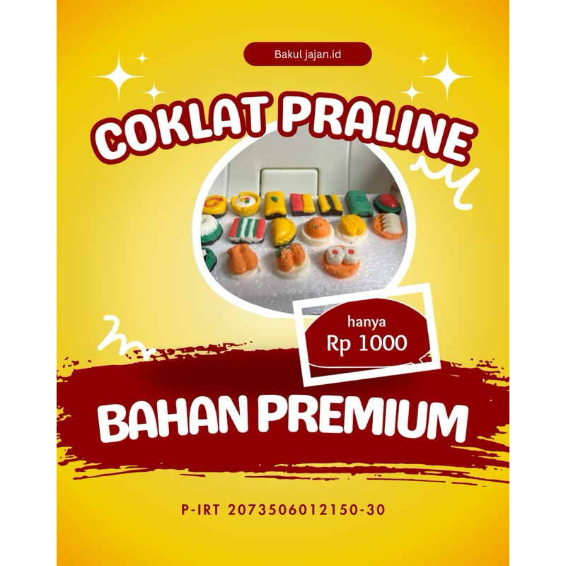 

Coklat Karakter | coklat praline | varian jajan tradisional dan jajan modern