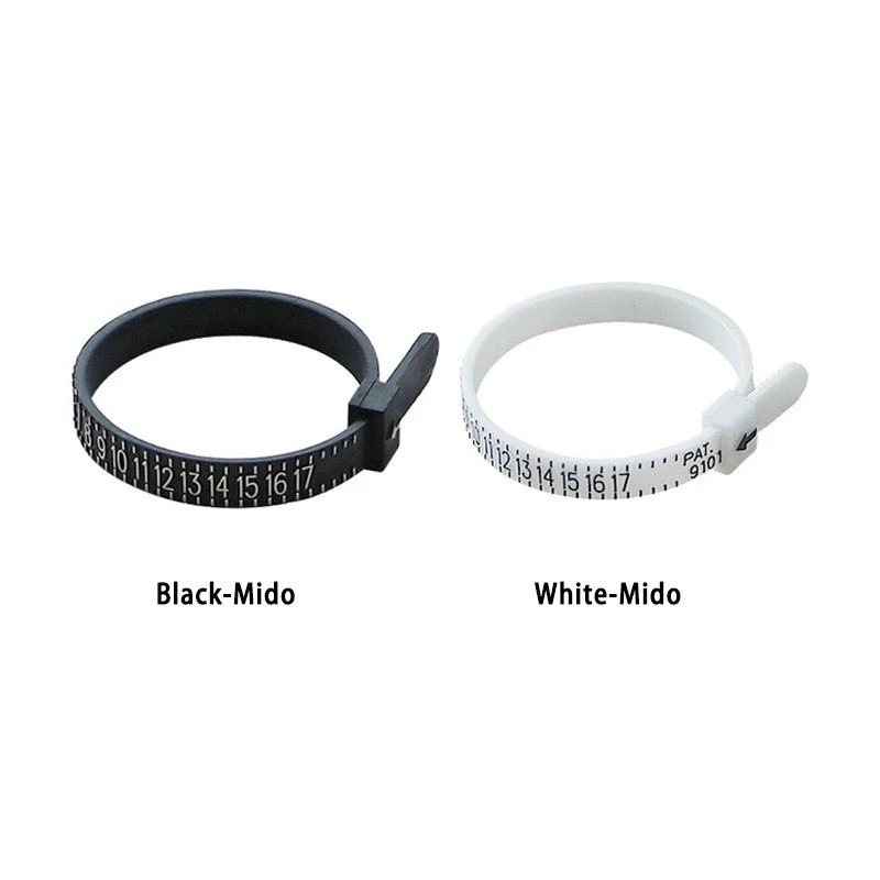 

Pengukur Cincin Ukuran Cantik/Cincin Penggaris Lembut Standar/Alat Ukuran Cincin Coil Jari US - BS