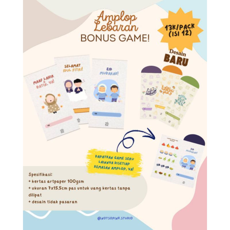 

Notsopink Studio | Amplop Lebaran Game