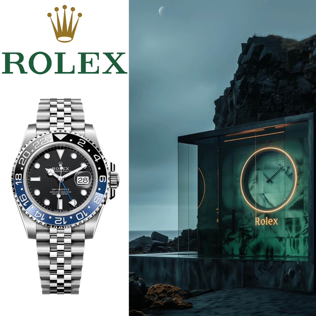 (✅ 100% Asli) Rolex Jam tangan pria/Jam Tangan Pria Rolex GMT-Master II m126710blnr-0002 lingkaran n