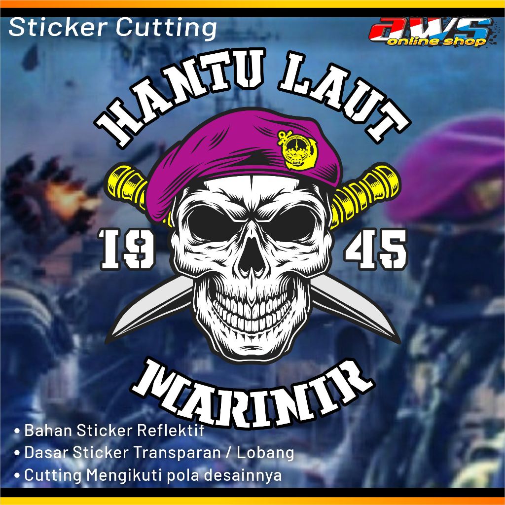 

Sticker Marinir Hantu laut