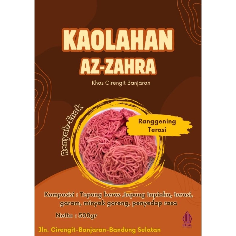 

KERUPUK RANGGENING TERASI MENTAH KHAS CIRENGIT BANJARAN BERAT 500 GRAM
