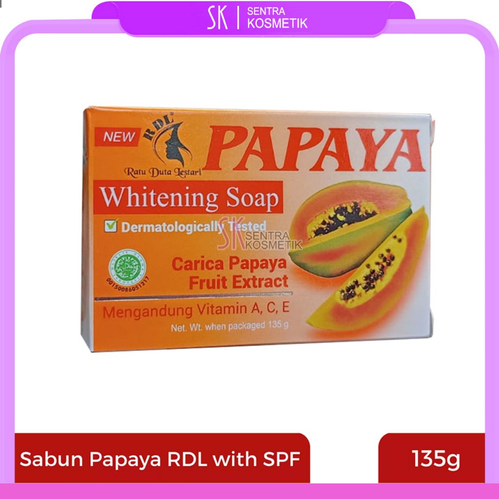 Sabun RDL Papaya Whitening Soap Pepaya Sari Cosmetic