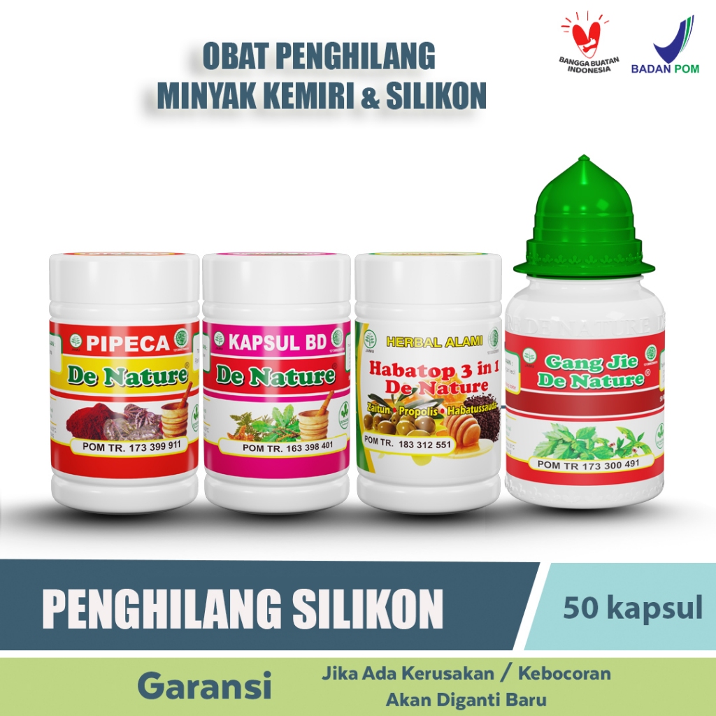 Obat Penghilang Suntik Silikon Minyak Kemiri Menghilangkan Suntikan Cairan Filler Kelamin, Hidung da