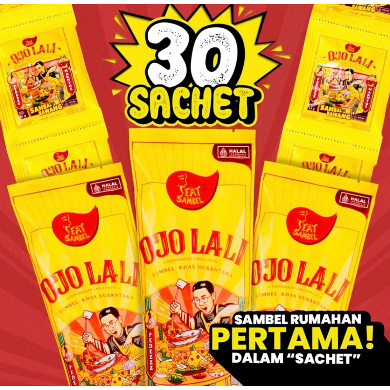

Eatsambel - Sambel Bawang Ojolali [30 Sachet] Paket Populer