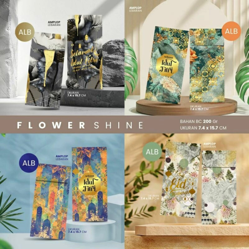 

Amplop lebaran Premium Flowers Shine (uang tanpa dilipat)