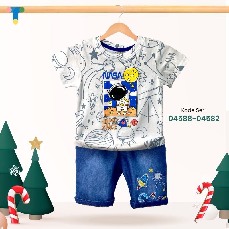setelan anak laki laki kaos levis
