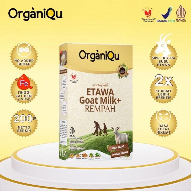 

ORGANIQU ETAWA GOAT MILK REMPAH 200gr