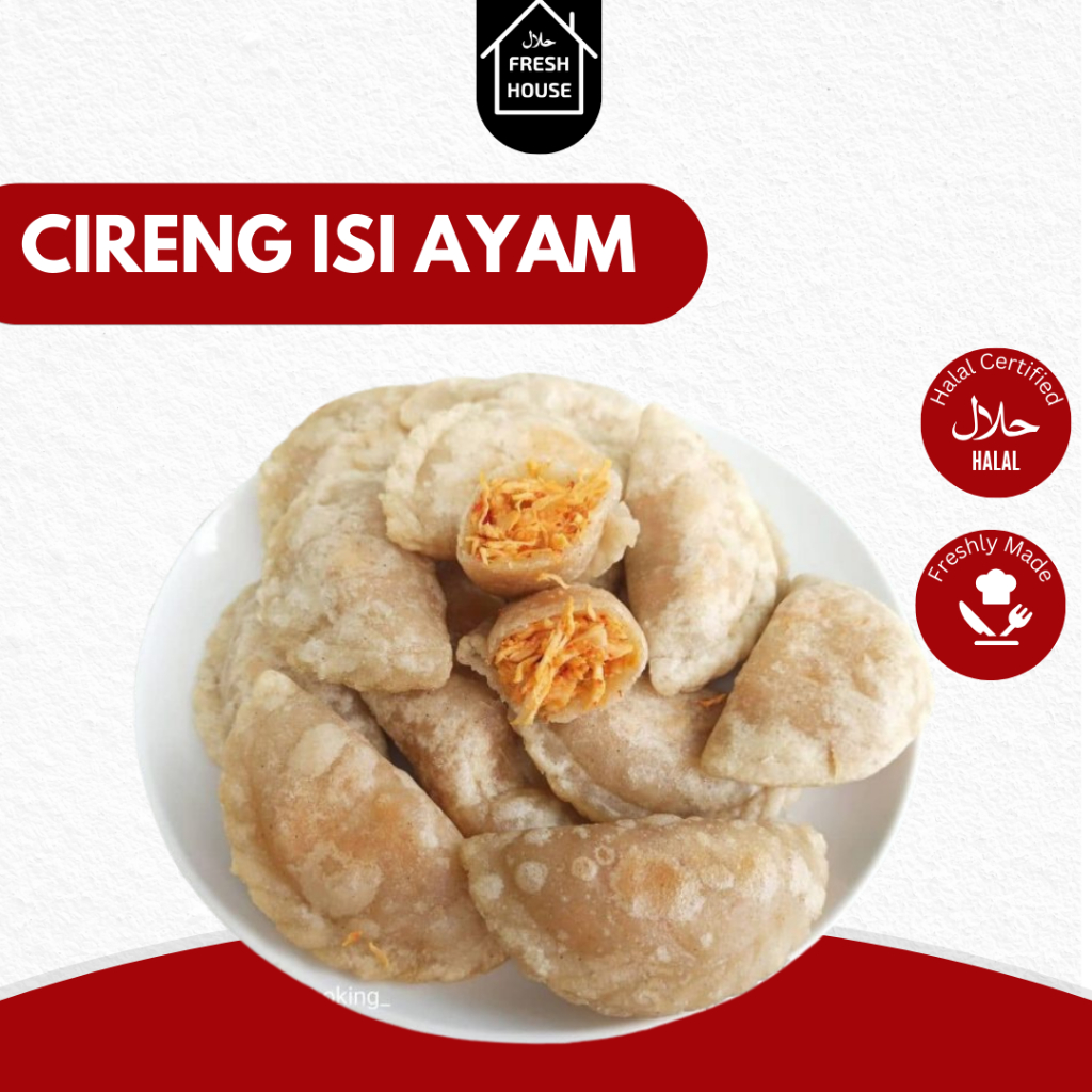 

CIRENG ISI AYAM PEDAS / TIDAK PEDAS / CIRENG FROZEN