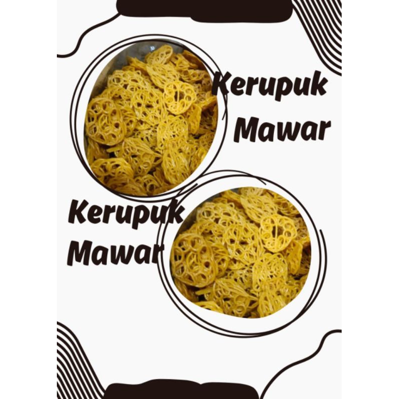 

Kerupuk mawar mentah