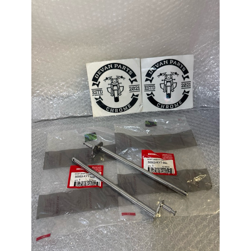 As Standar Tengah/As Standar Dua Original Chrome/Krum KYT Honda Beat Karbu, Scoopy Karbu Chrome/Krum