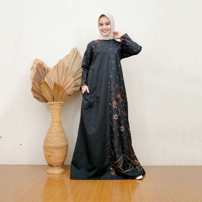 Batik Gamis Fashions Wanita Gamis Batik Jumbo Lebaran