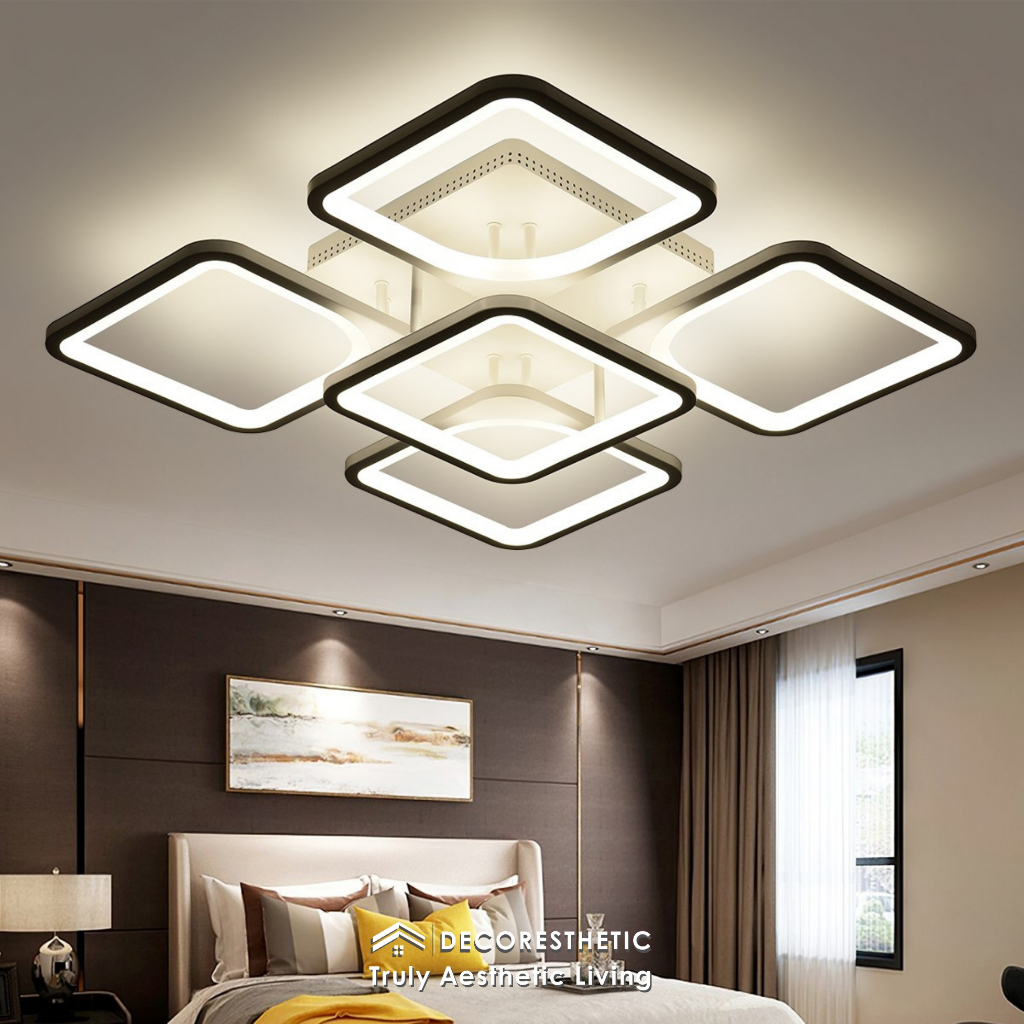 Decoresthetic TaffLED Lampu Hias Plafon LED Remote Lampu Atap Rumah Remote 3 Warna Aesthetic