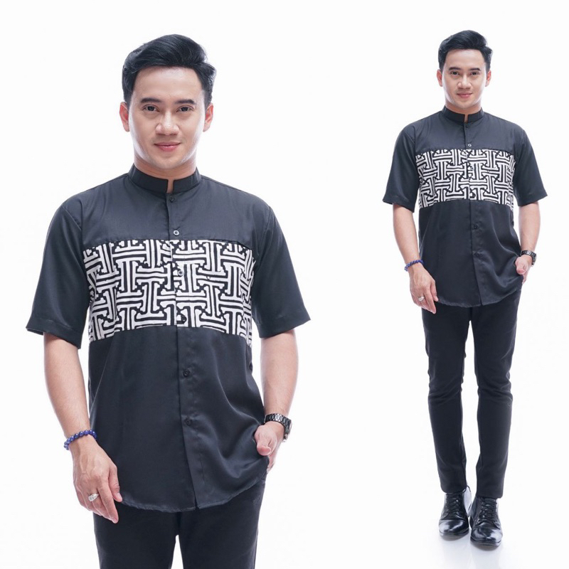 Kemeja Koko Hitam S Moslem Wear Safi