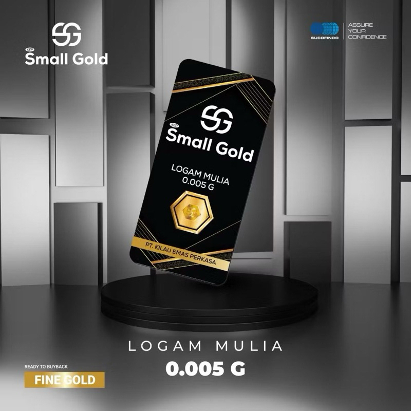 baby gold 0,05gram small gold emas batangan emas mini investasi jangka panjang