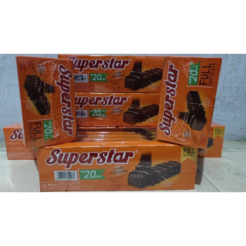 

Superstar Triple choclate 1box/1kotak isi 20