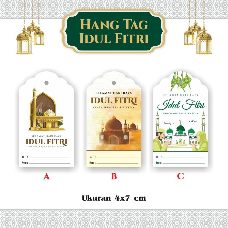 

HANGTAG IDUL FITRI /LEBARAN (ISI 25 PCS)( MOTIF TIDAK MIX)