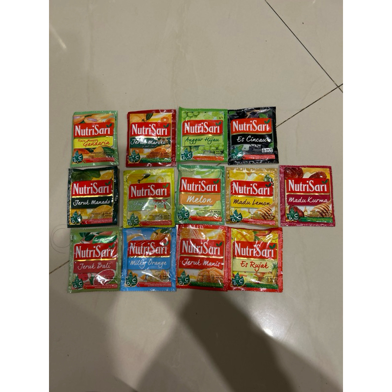 

Nutrisari aneka rasa 11-14gram renceng