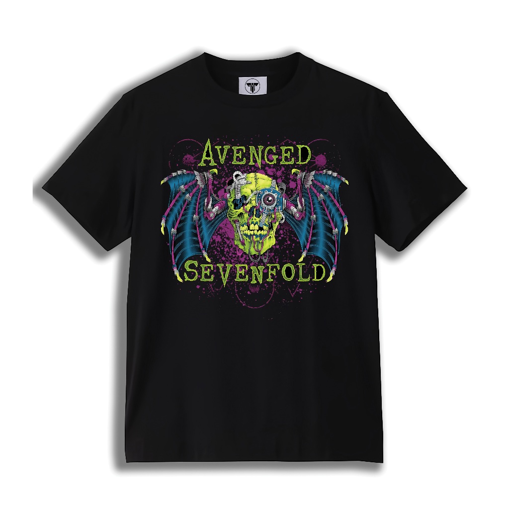 T-shirt Avenged Sevenfold Artwork logo | Kaos Band Avenged Sevenfold Premium