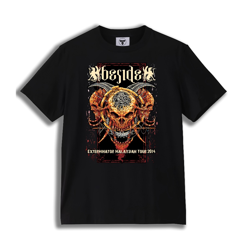 T-shirt Beside _Exterminator Malaysian | Kaos Band Beside Premium