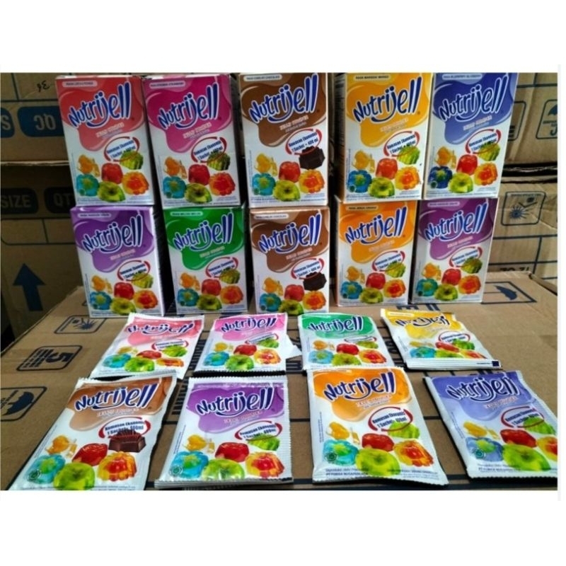 

MURAH Nutrijell jelly Powder aneka rasa ( 1 Box 10gram x 12pcs )