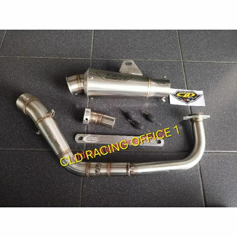 Knalpot Racing Vario 125/150 old dan New Type Monster Pro Series Inlet 50mm by CLD Racing Original